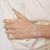 OLIOEACETO sterling silver particle ring