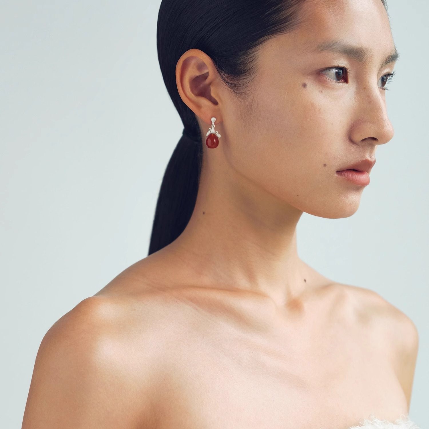 OLIO E ACETO油醋汁 · 新年纯银红玛瑙圆球耳环 新年礼物,淘宝优惠券,粉丝福利购,淘宝优惠卷