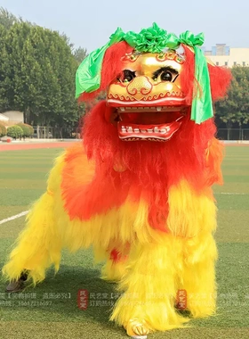 笑脸北京狮子单人双人舞狮子头