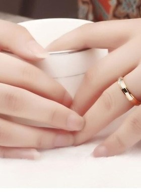 New Fashion Simple Design 316 Titanium Steel Mens Rings Love