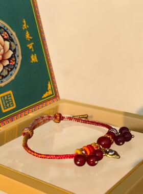 绿度母手绳朱砂民族风