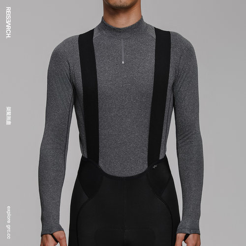 GRC秋冬排汗衫打底保暖新款RESEARCH公路车自行车骑行服男 - 图2