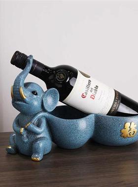 大象摆饰钥匙收纳新中式玄关客厅餐柜装饰品葫芦红酒架乔迁礼物