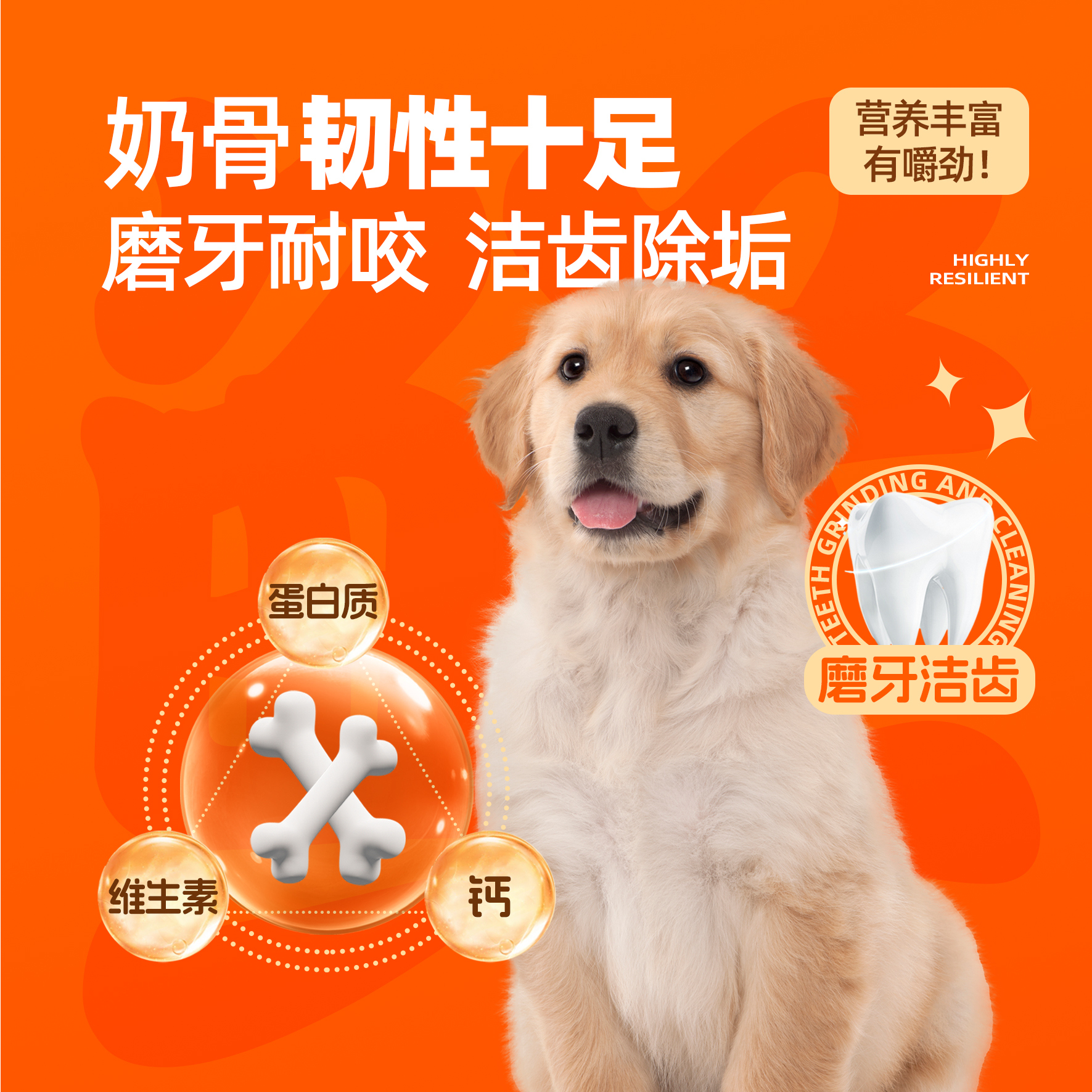 狗狗磨牙棒宠物零食鸡肉绕钙奶骨棒泰迪金毛训练奖励幼犬大小型犬 - 图1