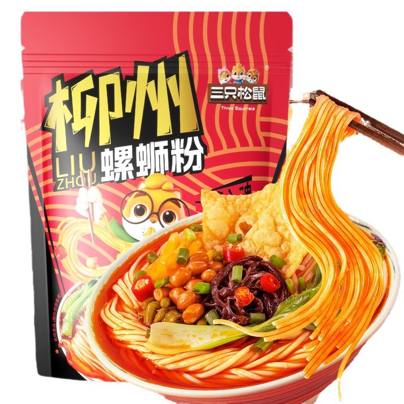 三只松鼠 螺蛳粉 柳州特产风味代餐面速食面螺狮粉335gx3袋