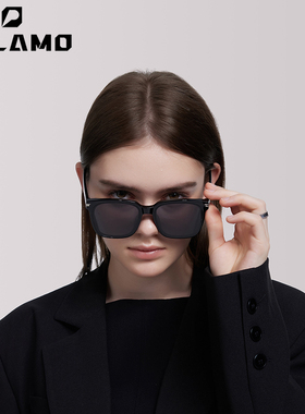 帕拉莫太阳镜2025新款大框女士方形时尚素颜韩版网红防紫外线墨镜