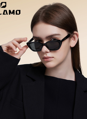 帕拉莫墨镜女款2025新款猫眼时尚高级感显眼小防紫外线外出太阳镜