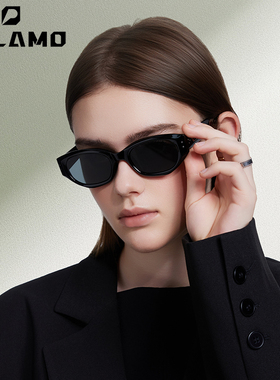 帕拉莫复古猫眼墨镜女高级感2025新款时尚窄框防晒紫外线太阳眼镜