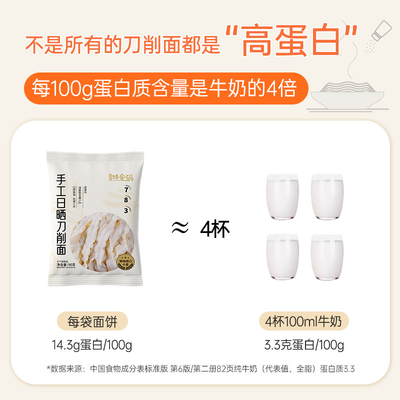 寻味密码手工日晒刀削面独立包装宽面烩面油泼面饼非油炸宽面条