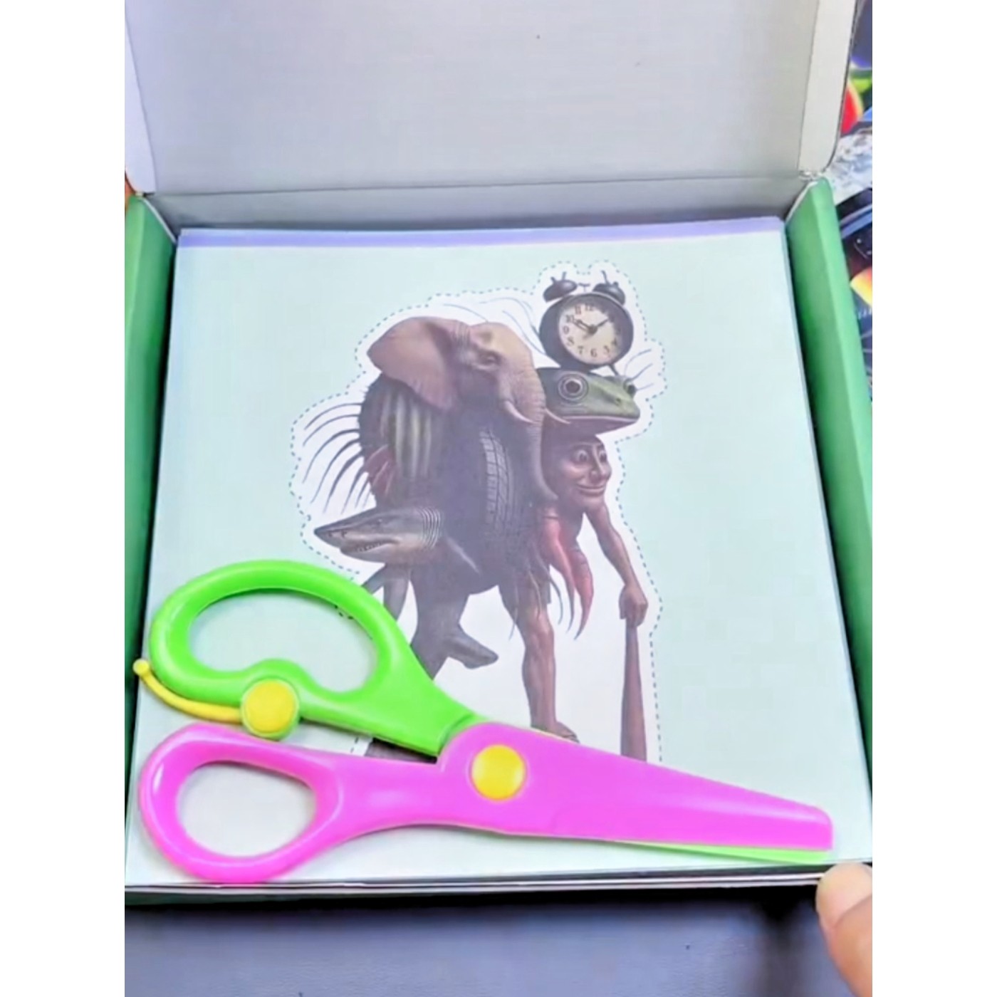 山海经剪纸儿童手工diy材料包专注力训练套装幼儿园趣味益智玩具,淘宝优惠券,粉丝福利购,淘宝优惠卷