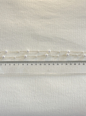 满天星Y字流苏珍珠项炼女款气质颈炼 设计感锁骨链 新款爆款颈炼