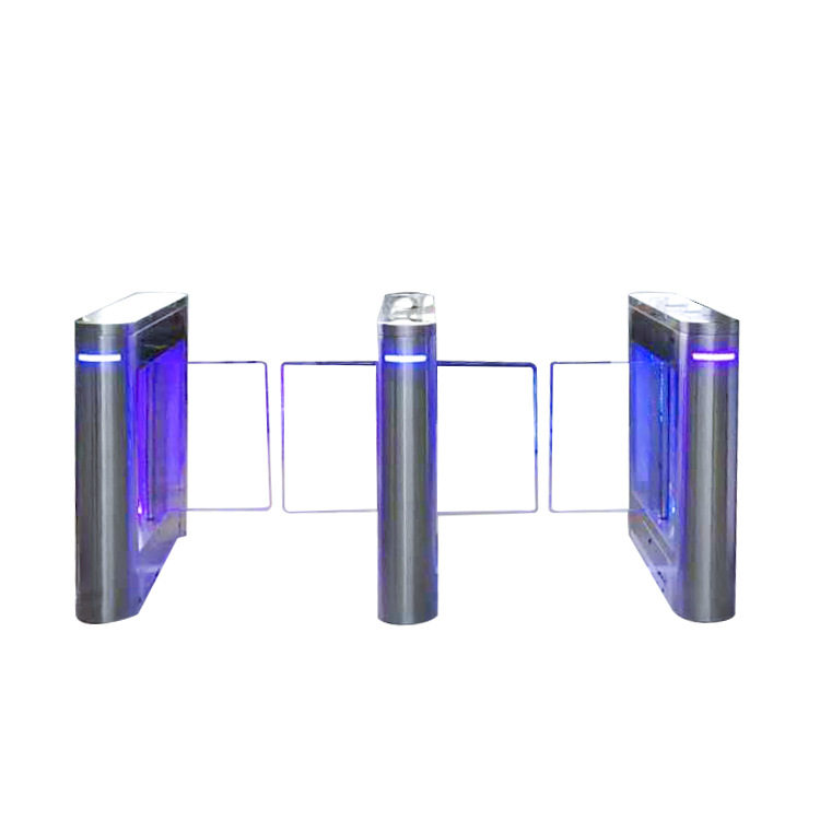 Intelligent access control and attendance system Stainless steel entrance and exit swing gate machine can be customized Small swing gate construction site real-name system