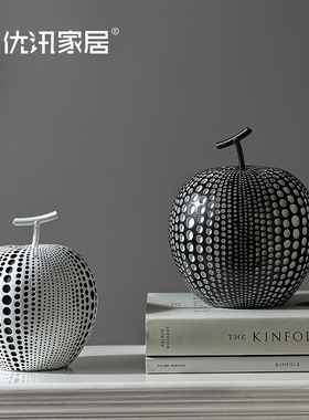 仿真苹果 水果装饰北欧风格摆件 儿童房间布置软装酒柜桌面摆设