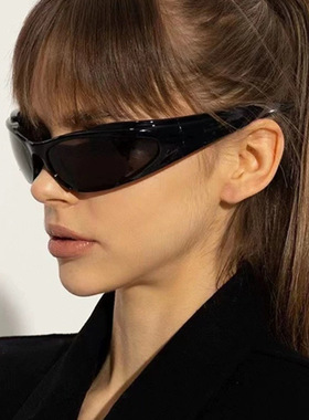 欧美赛博朋克风太阳镜网红男士出街未来风太阳眼镜复古墨镜女