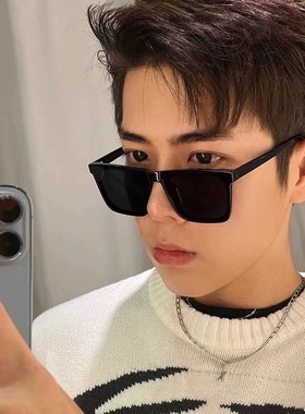 欧美时尚墨镜男新款高级感外贸太阳镜女开车钓鱼复古方框眼镜