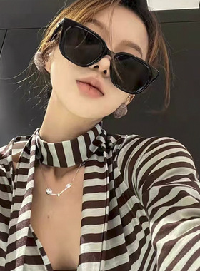 新款眼镜时尚黑色墨镜女夏防紫外线男士开车专用高级太阳镜