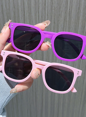 儿童太阳镜新款男女童墨镜高级感时尚潮酷宝宝防紫外线眼镜