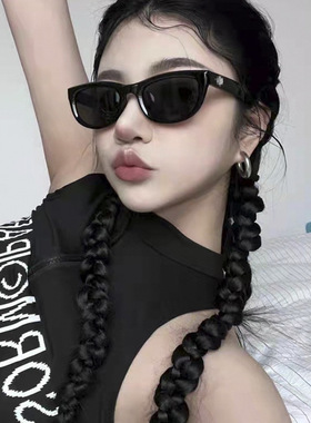 欧美时尚猫眼墨镜女高级感显脸小网红新款防紫外线太阳眼镜