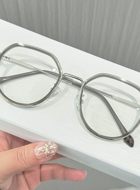 小金属塑料圈圆框眼镜学生文艺男女同款学生个性时尚防蓝光眼镜架