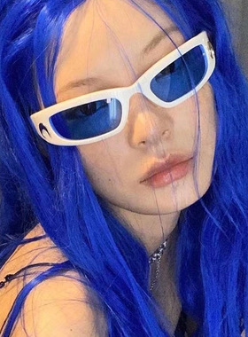 金晓钟月亮时尚墨镜 未来科技感太阳镜千禧年风格运动骑行眼镜潮