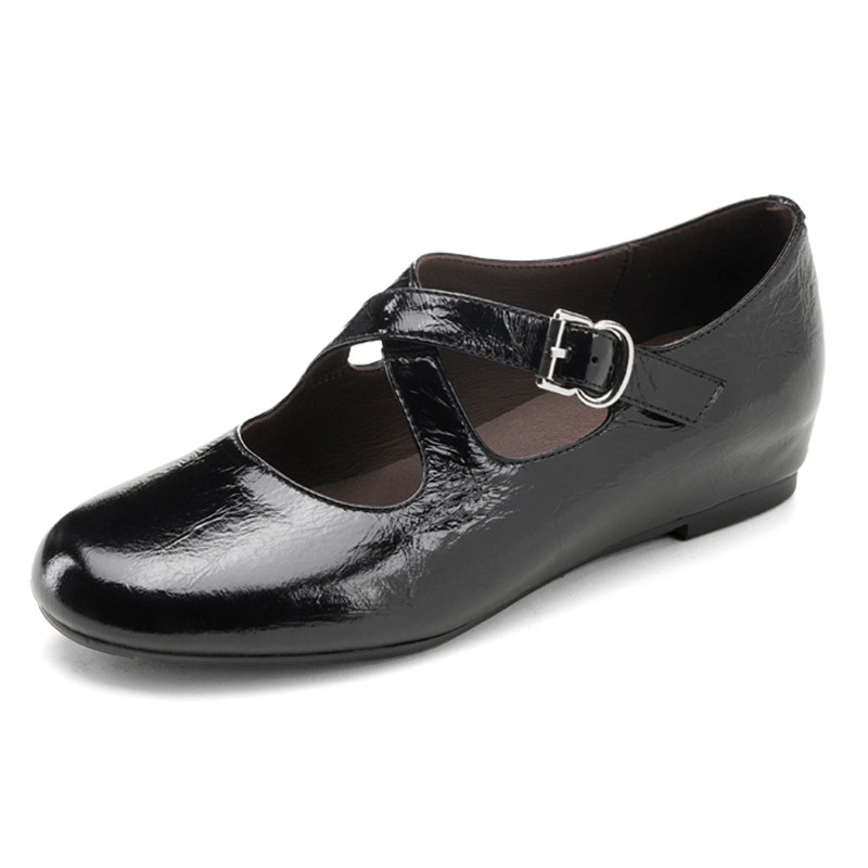 MILLIE'S/妙丽圆头平底交叉带时尚百搭舒适透气不累脚休闲玛丽珍,淘宝优惠券,粉丝福利购,淘宝优惠卷