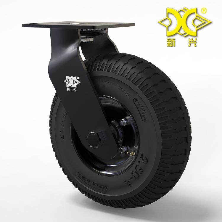 轮585泳全黑8电寸充气橡胶脚轮打气推轮酒店大堂行李车服务车,淘宝优惠券,粉丝福利购,淘宝优惠卷