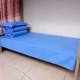 Students' three-piece set of sky blue quilt cover bed linens for military training, pure cotton college dormitory bedding