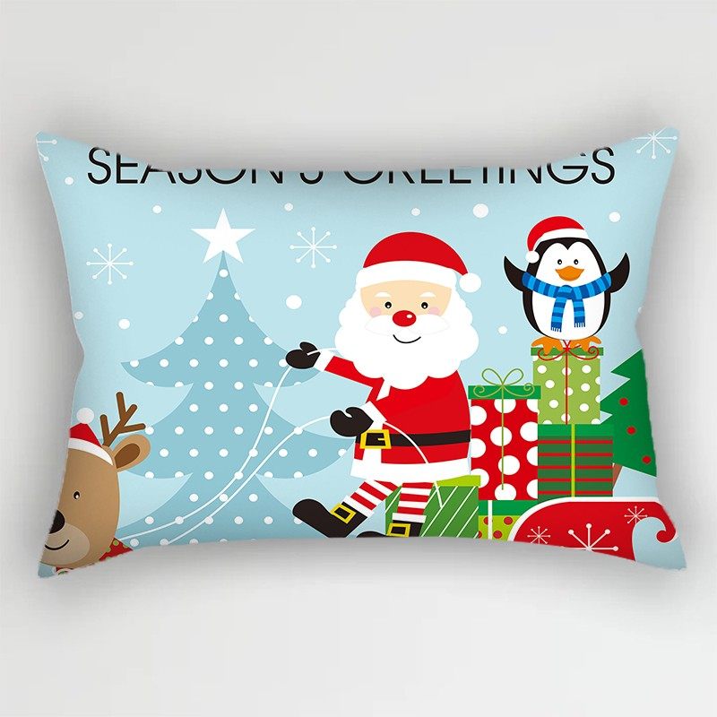 美式简约圣诞卡通人物长方形腰枕汽车座椅睡觉护腰卧室床上腰靠枕,淘宝优惠券,粉丝福利购,淘宝优惠卷