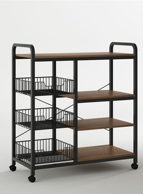 落地多层微波炉烤箱锅架子厨房用品家用大全储物收纳篮厨房置物架