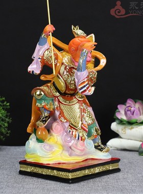 12寸七彩敦煌孙悟空站大圣齐天大圣战斗圣佛孙行者佛像神像摆件