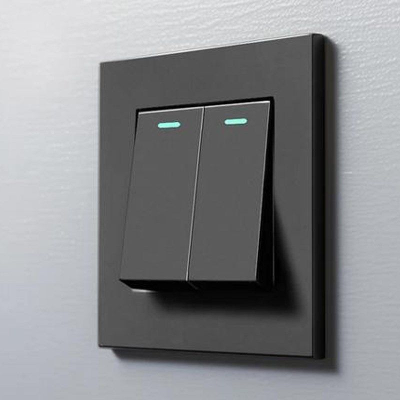 86型雅白色PC面板单开双控开关一开单控英式欧式一位墙壁开关按钮,淘宝优惠券,粉丝福利购,淘宝优惠卷