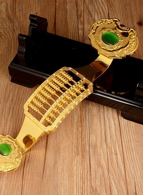 仿古《算盘》摆件金算盘民俗老物件家居办公摆件创意礼物