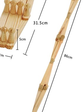 Large Simple And Environmentally Friendly Wooden Retractable