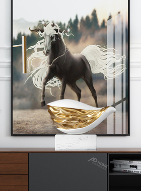 样板间艺术雕塑装饰品售楼处别墅展厅会所酒店前台过道抽象装饰品