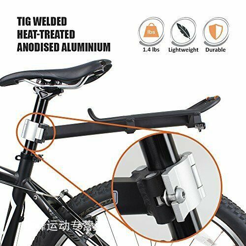 Portaequipajes trasero para bicicleta, portaequipajes plegable de aleación de aluminio de liberación rápida, portaequipajes trasero para bicicleta de montaña, portaequipajes trasero