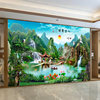Good Luck and Flowers Bloom and Wealth Landscape Painting