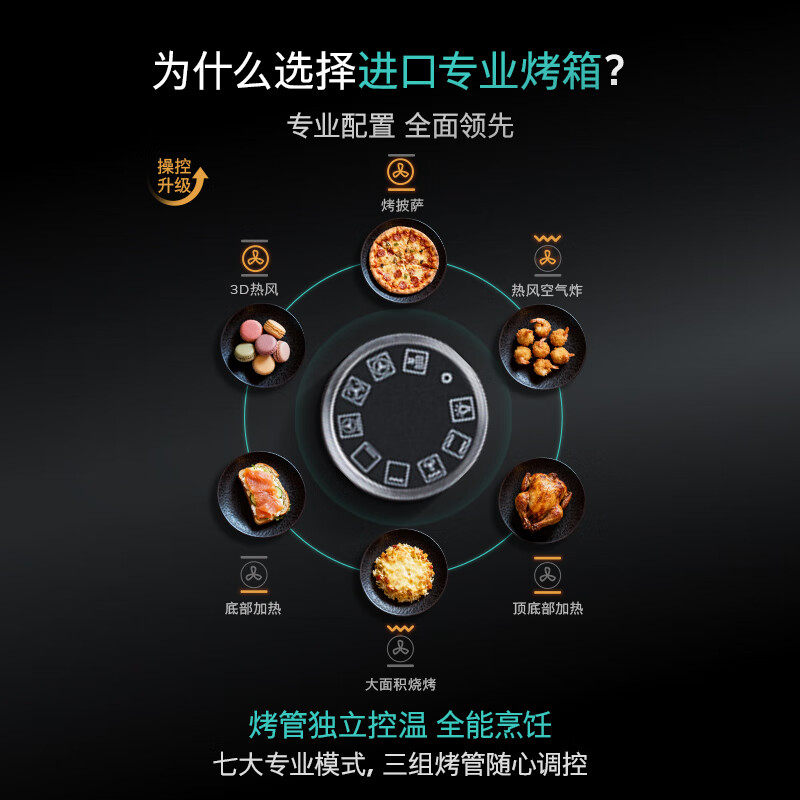 [欧洲进口]西门子黑魔方嵌入式电烤箱71L大容量自清洁HB534ABR0W,淘宝优惠券,粉丝福利购,淘宝优惠卷