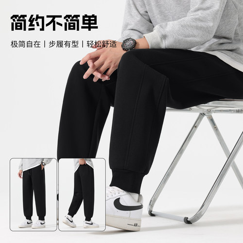 回力运动裤男款春秋款青少年卫裤2026新款男士裤子宽松休闲裤男Y - 图3