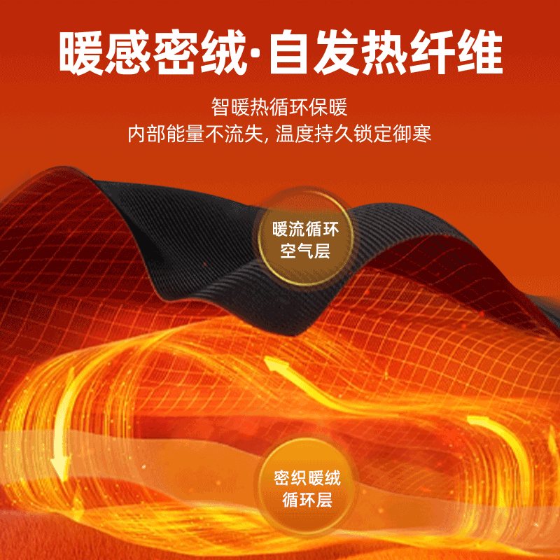 回力男士打底衫秋冬款2024新款潮牌男装德绒保暖高级感秋衣男款D