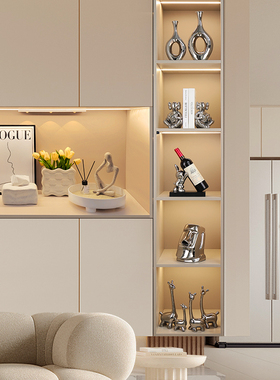 现代轻奢客厅电视酒柜装饰品摆件高档大气家居玄关餐边柜书柜摆设