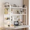 Desktop storage desk book SID rack desk desk storage hole board decorative rack computer two-layer workstation display