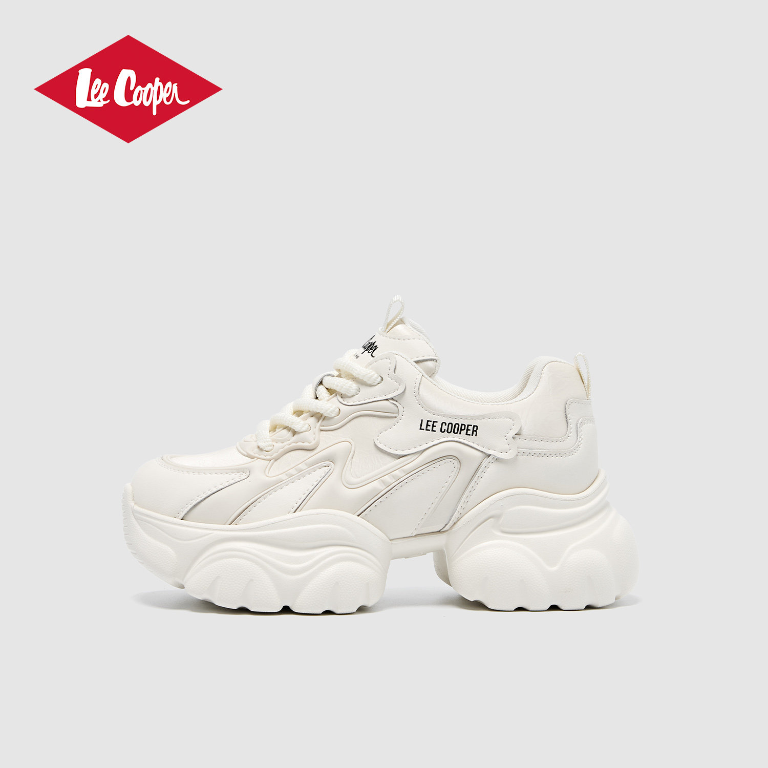 【孟子义同款系列】Lee Cooper厚底老爹鞋女增高加绒新款运动休闲,淘宝优惠券,粉丝福利购,淘宝优惠卷