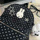 Cartoon cute polka dot Miffy bunny backpack for women