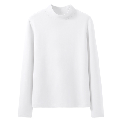 ZH回力半高领长袖女2025秋冬加厚打底衫t恤