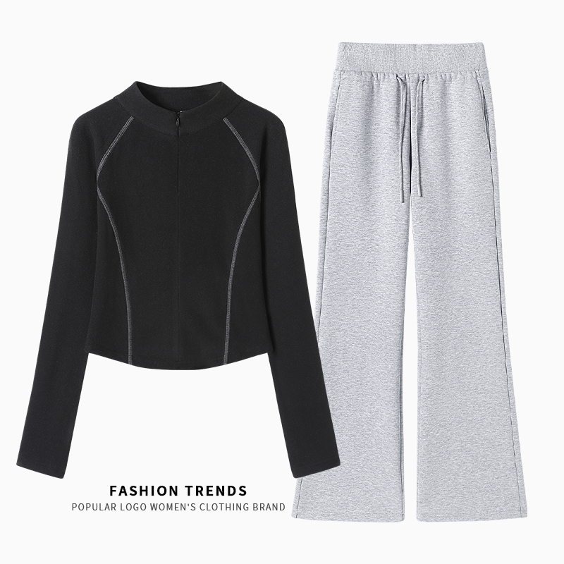 回力运动套装女秋冬季2025新款休闲外套小个子巨好看的早秋一整套 - 图2