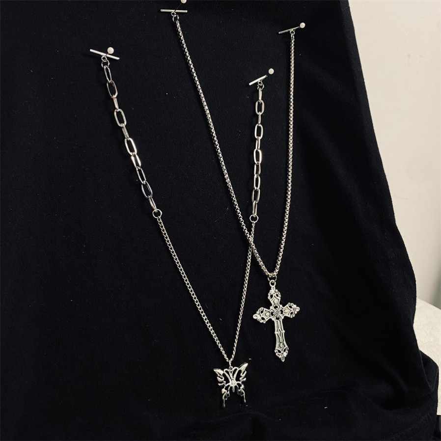 配卫衣的链子领口链条挂饰蝴蝶可拆卸in新款衬衫卫衣领配饰嘻哈风,淘宝优惠券,粉丝福利购,淘宝优惠卷