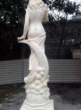 酒店欧式人物雕塑落地玻璃钢工艺品大厅花园装饰软装摆件月亮女神