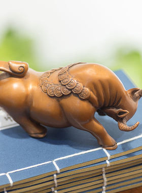 铜制华尔街牛摆件股市大号牛饰品家居装饰工艺品礼品酒柜书房柜子