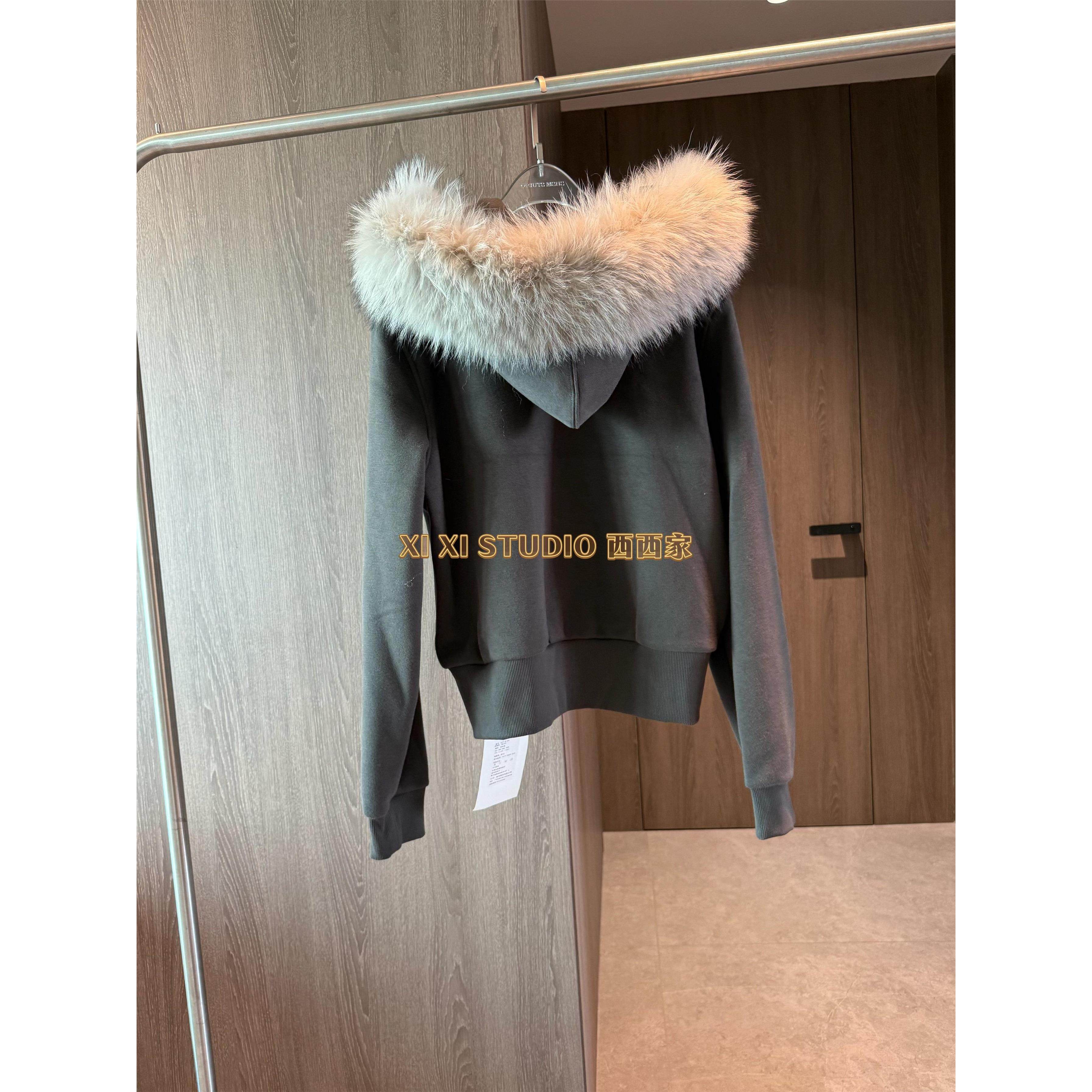 欧货加厚真毛领连帽拉链卫衣外套2025冬宽松百搭显瘦加绒保暖上衣,淘宝优惠券,粉丝福利购,淘宝优惠卷