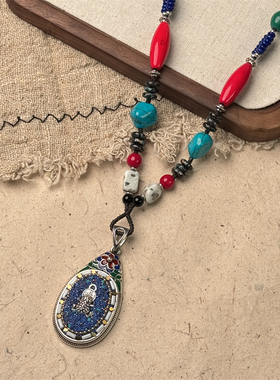 藏式长款复古民族风项链